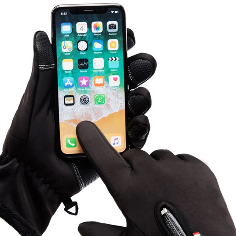 Men Women Winter Warm Gloves, Windproof Waterproof Anti-Slip Thermal Touch Screen Gloves for Men Women, Valentines Day Gifts