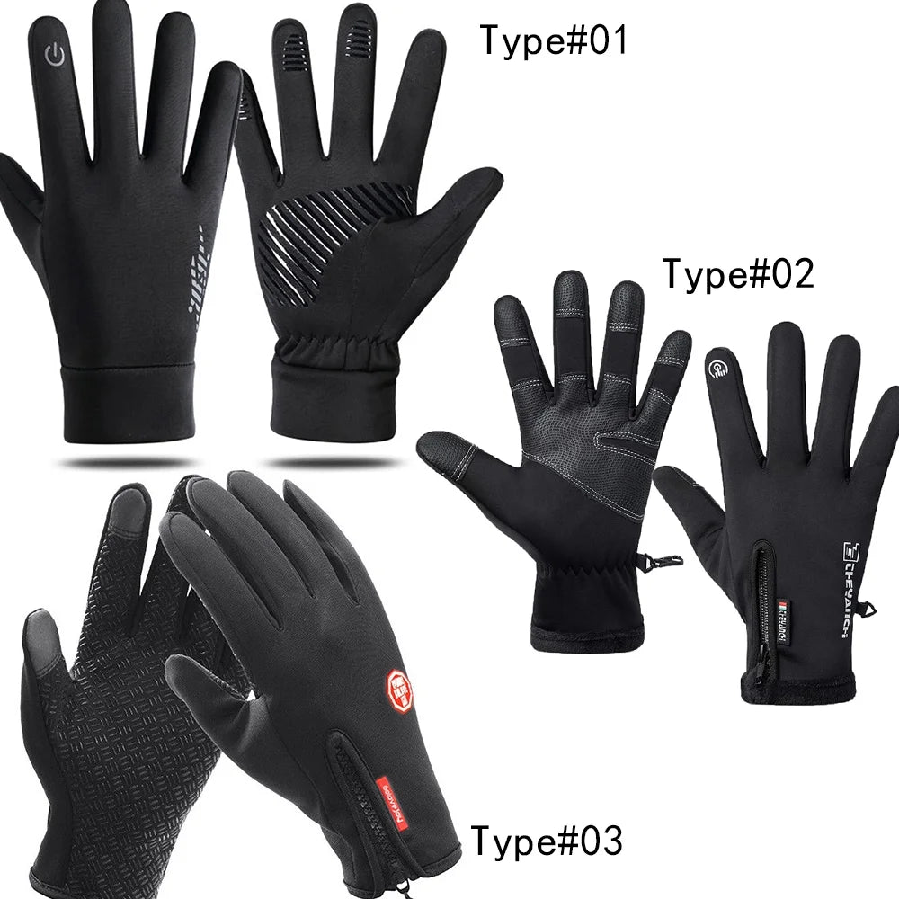 Men Women Winter Warm Gloves, Windproof Waterproof Anti-Slip Thermal Touch Screen Gloves for Men Women, Valentines Day Gifts