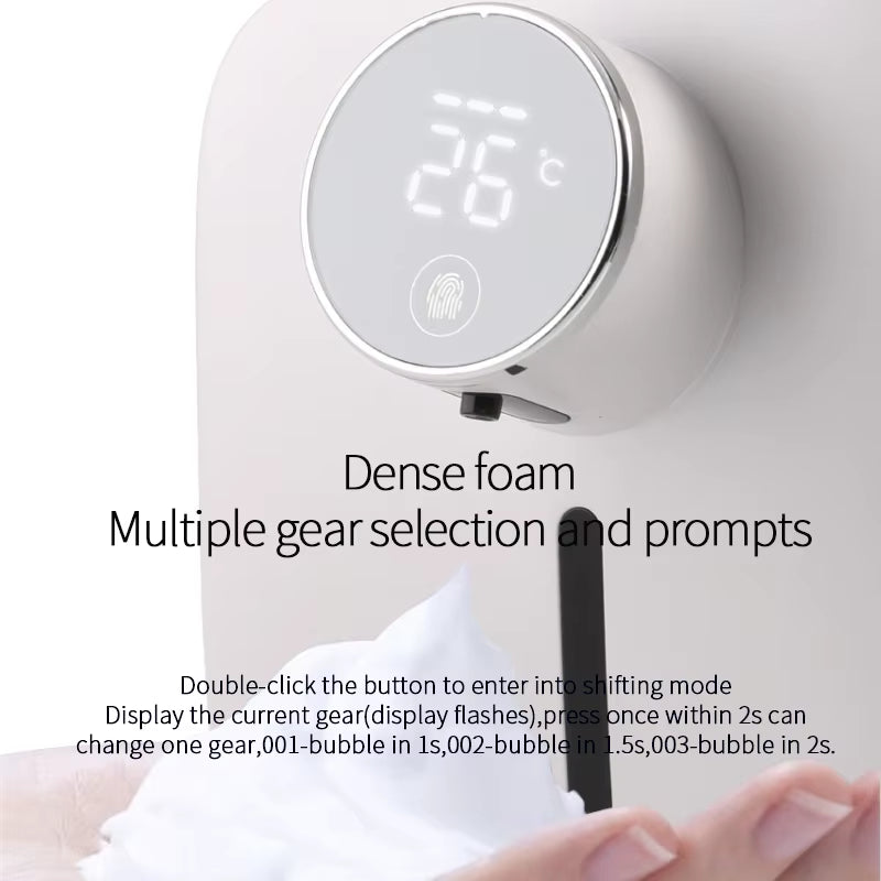 Automatic Soap Dispenser USB Rechargeable 320Ml Liquid Soap Dispensers Digital Display Foam Hand Sanitizer Machine