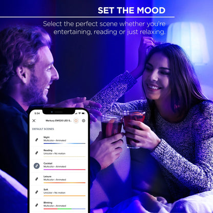 Smart RGB Strip Lights, 16Ft, Sound-Sync