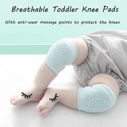 Baby Knee Pads for Crawling - Infant Kneepads, Adjustable Elastic Leg Warmers, Anti-Slip Leg Protector for Unisex Toddlers(5 Pairs)