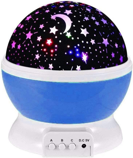 Star Projector, Night Light for Kids, 12 Color Changing Modes (Blue)